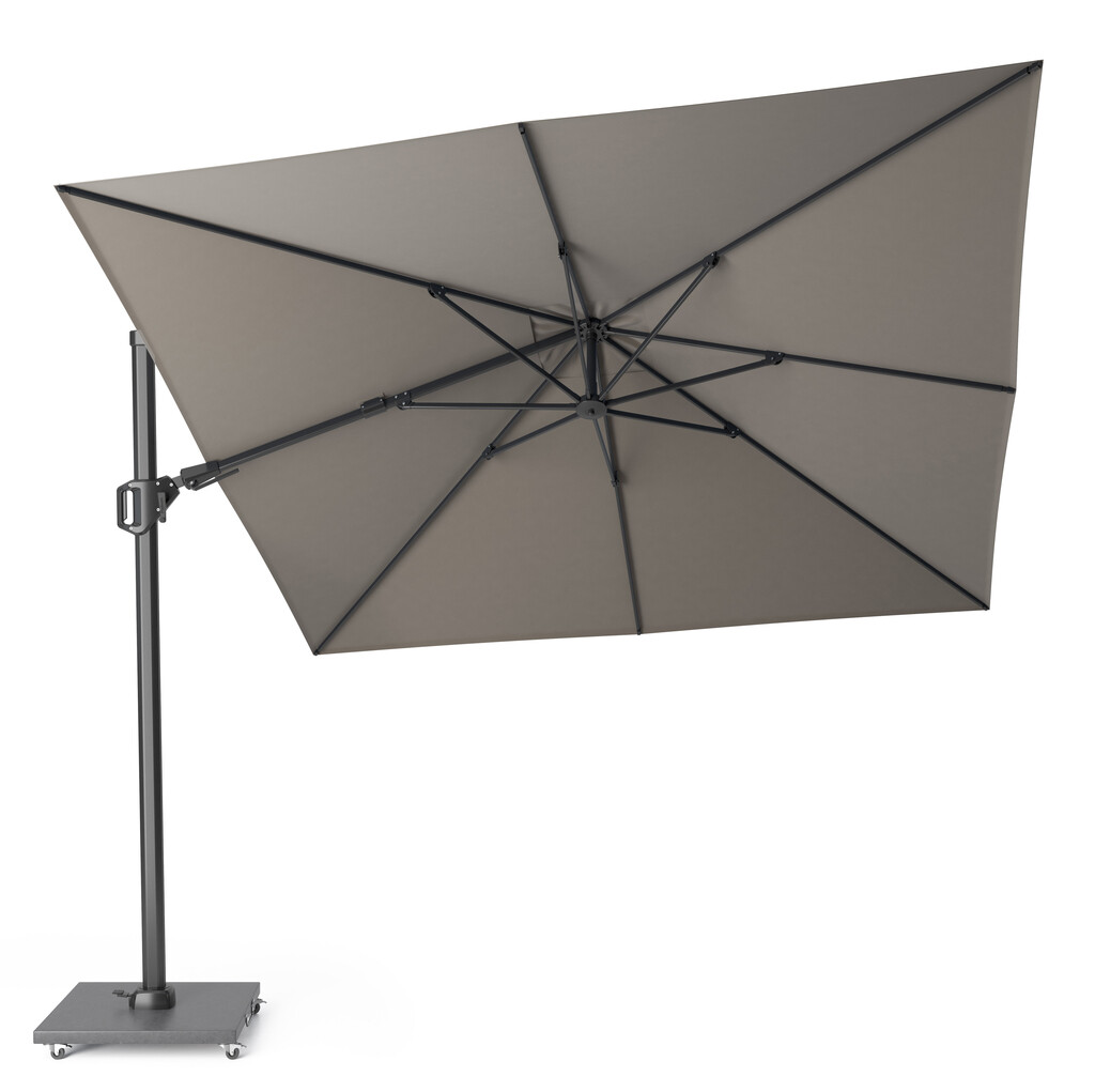 Parasol flottant Challenger T² Premium 3x3 - Structure Anthracite/Tissu Manhattan