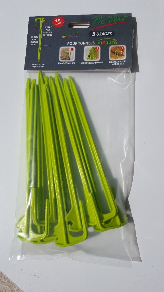 Pack van 10 piketten anijs voor tunnel Modul'o 40 en 60