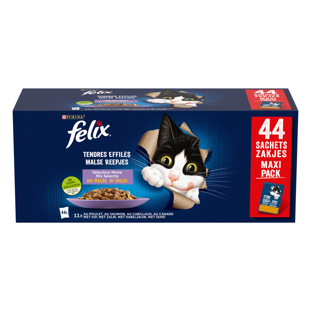 Tendres Efillés Mix 44x85gr Tendres Efillés Mix 44x85gr