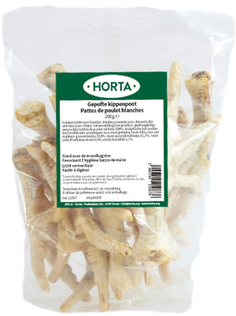 Gepofte kippenpootjes 200 gr