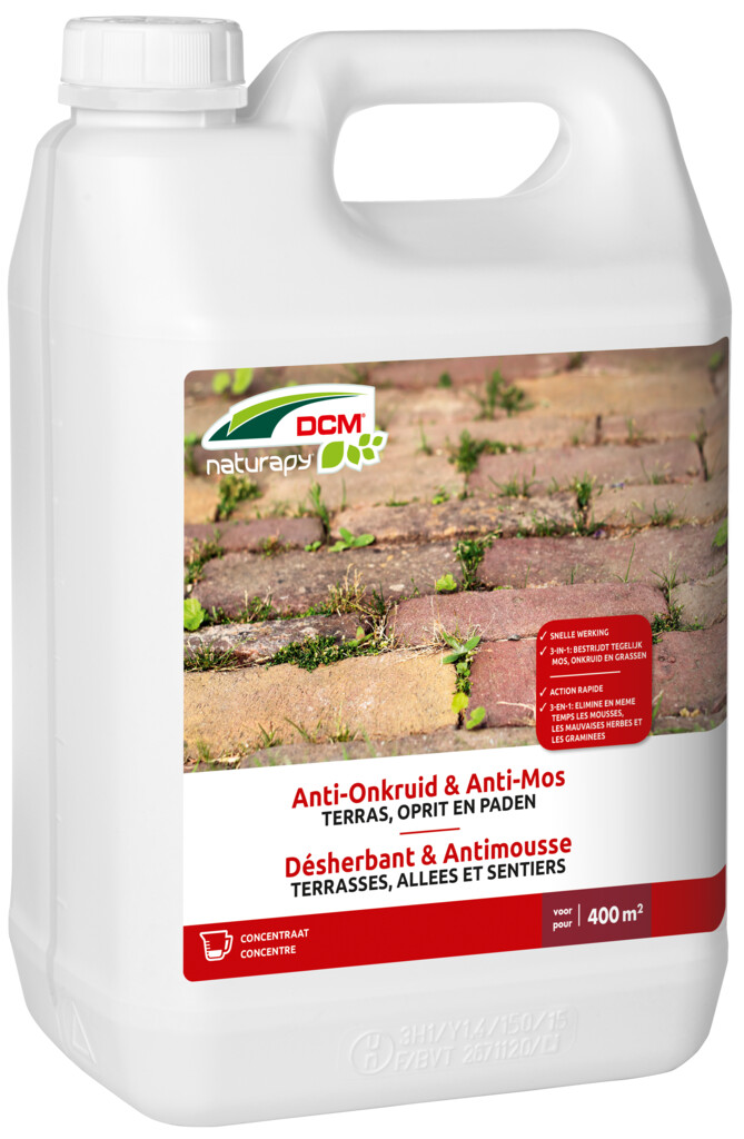 Anti-onkruid & Anti-mos - Terras, Oprit en Paden 5L Anti-onkruid & Anti-mos - Terras, Oprit en Paden 5L