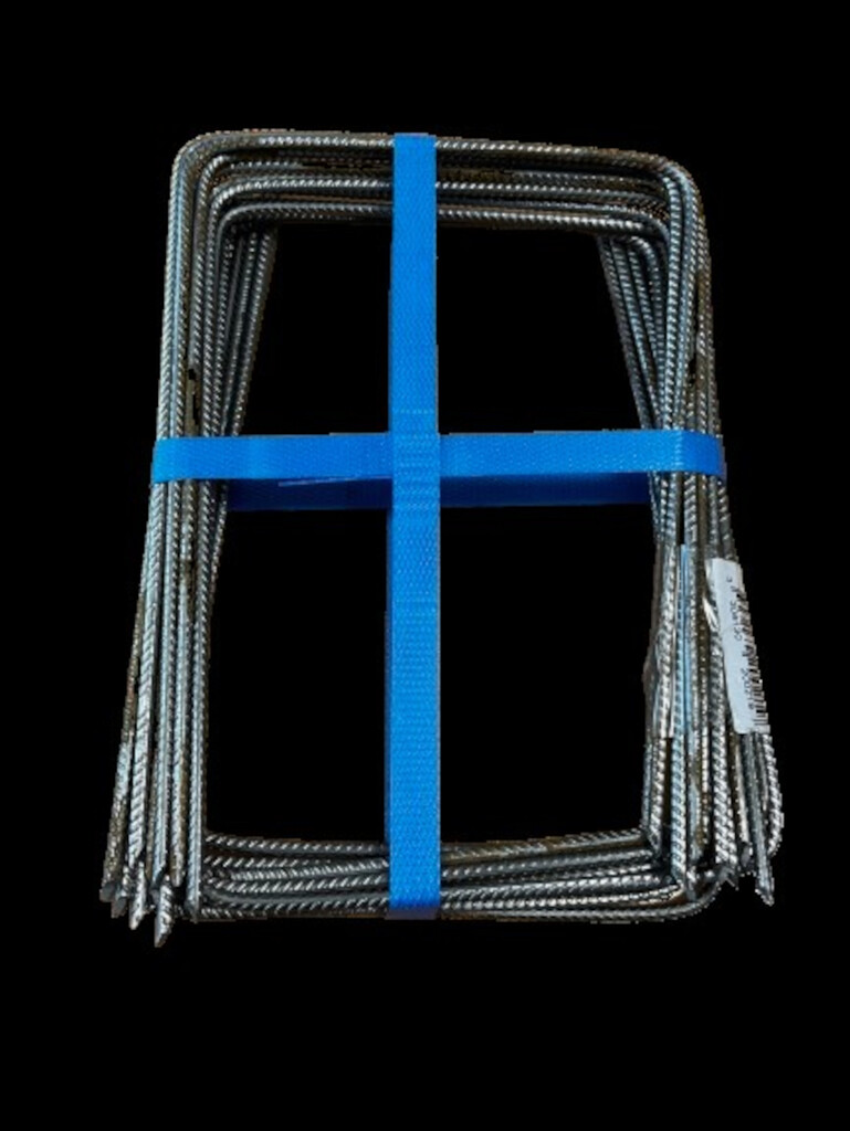 Gronddoekpennen gedraaid 15x20cm 100x dikte Ø4mm met, geslepen punt Gronddoekpennen gedraaid 15x20cm 100x dikte Ø4mm met, geslepen punt