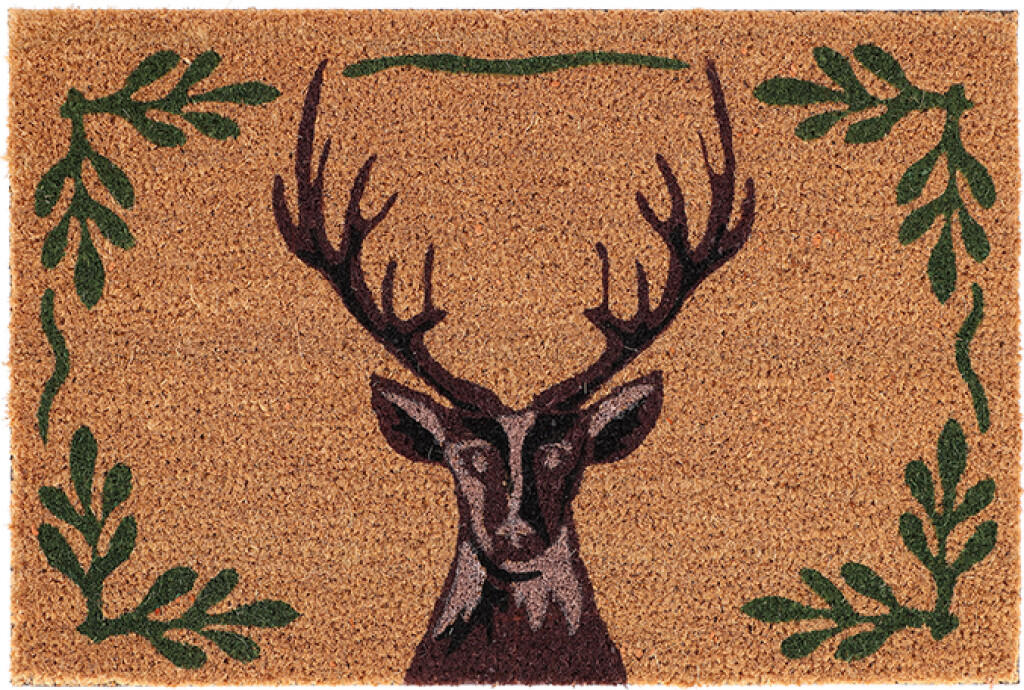 Paillasson coco tête de cerf M