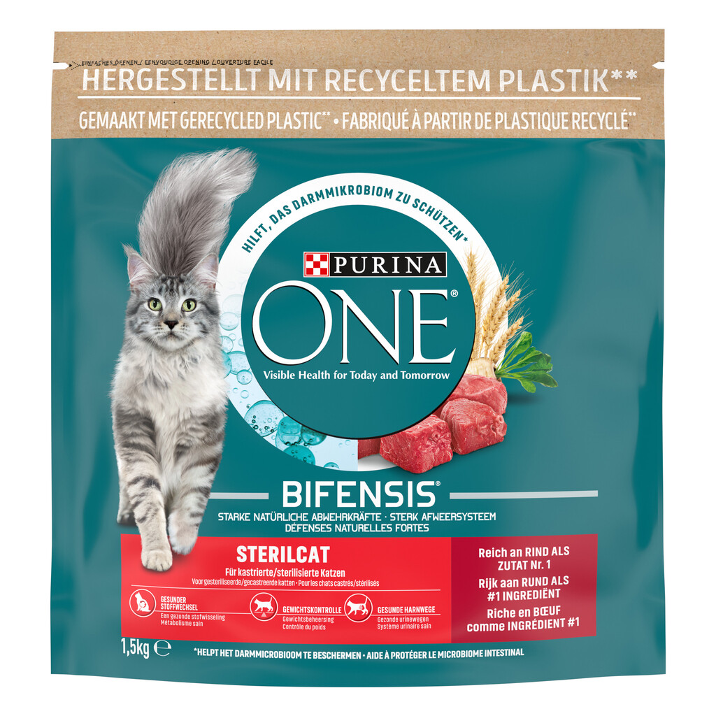 Sterilcat chat au boeuf et blé 1,5kg