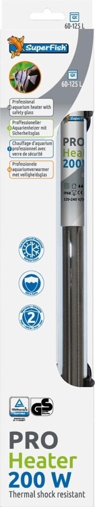 Pro Heater 200w 60-125l (35cm) Pro Heater 200w 60-125l (35cm)