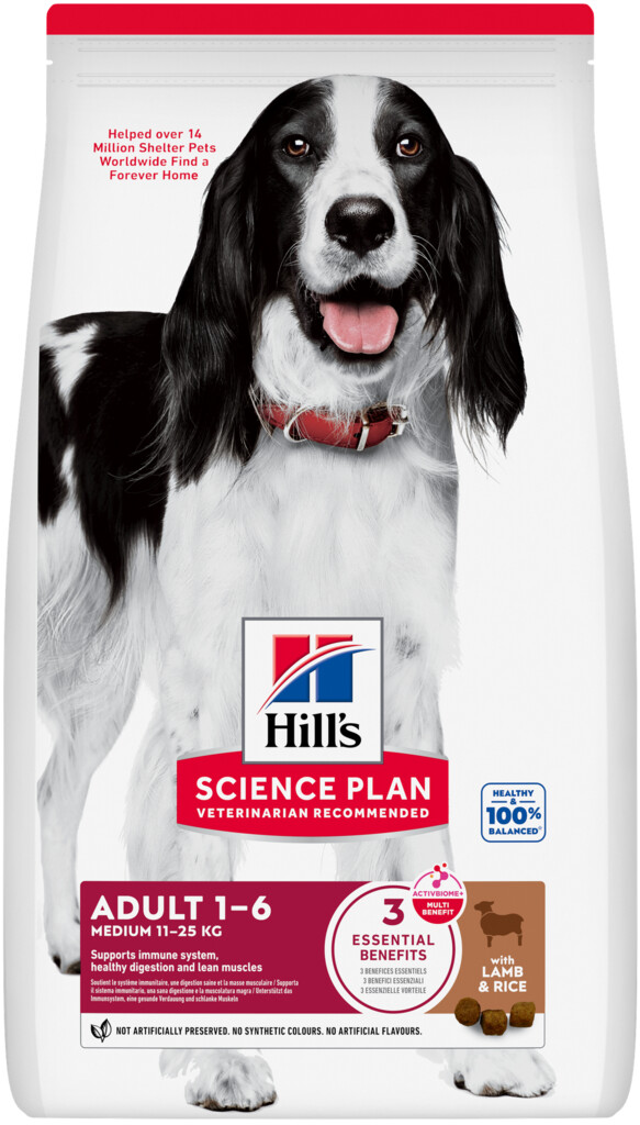 Science Plan Adult Medium Hondenvoer Lam & Rijst 12kg