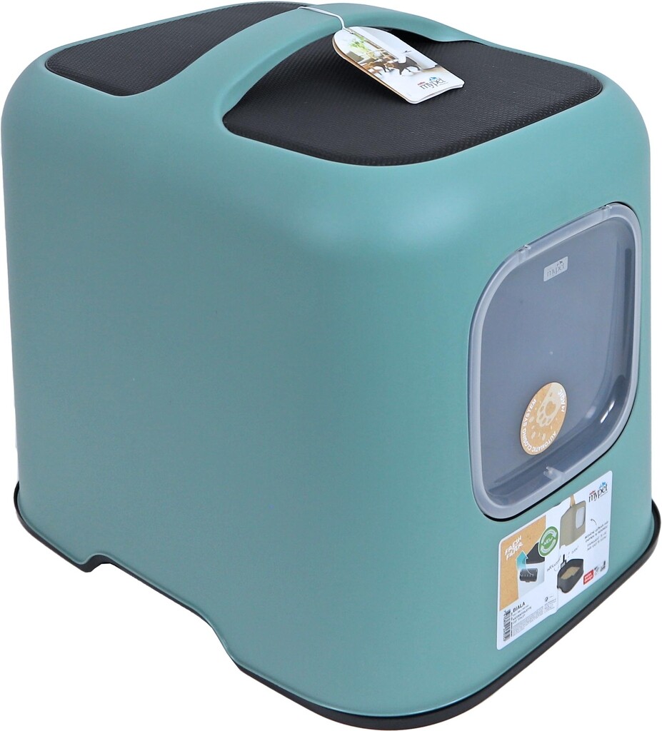 MyPet Biala 51 x 39.5 x 44. 3 - Toilette pour chat - gui vert