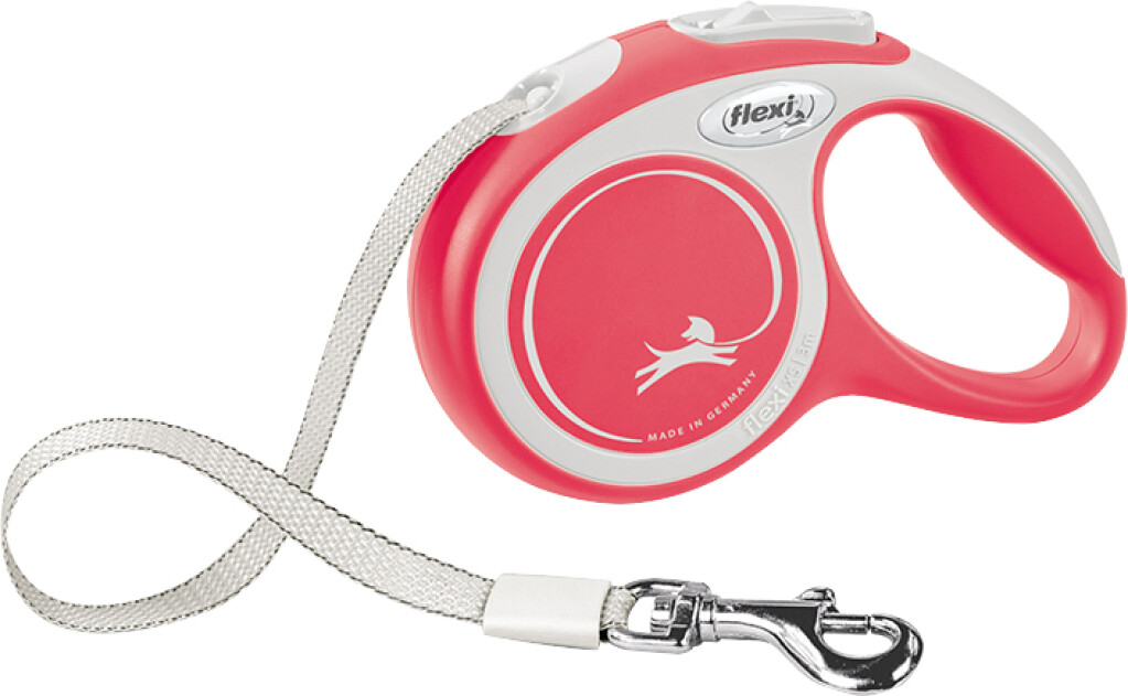 Laisse New Comfort Sangle Rouge XS 3 m