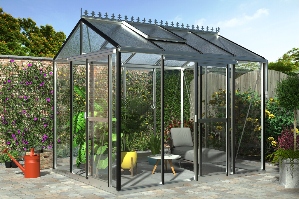 Serre Flexi modèle 1A Aluminium - 2,25 x 3,00 x 2,62m