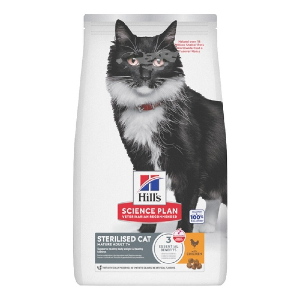 SP Mature Adult Sterilised Cat croquettes pour chat âgé stérilisé au poulet 3 kg