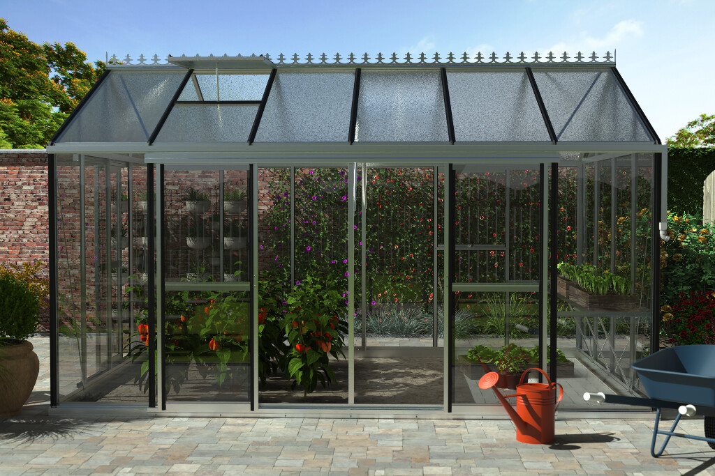 Serre Flexi modèle 3A Aluminium - 3,00 x 4,50 x 2,75m