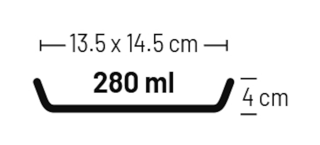 Gamelle pour la nourriture et l'eau Kapo gris 280ml