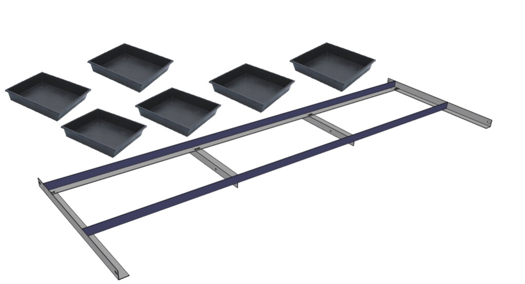 Zaaipakket 3,00m - aluminium