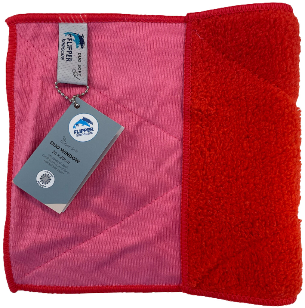 Microtex duo window 30x20 rouge/ fuscia