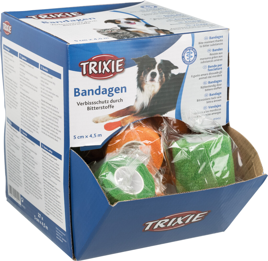 Bandage met bitterstoffen, zelfklevend