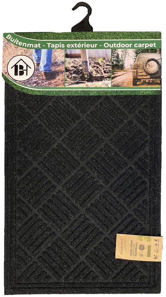 Contours ecotrend paillasson 45x75 gris avec cavalier