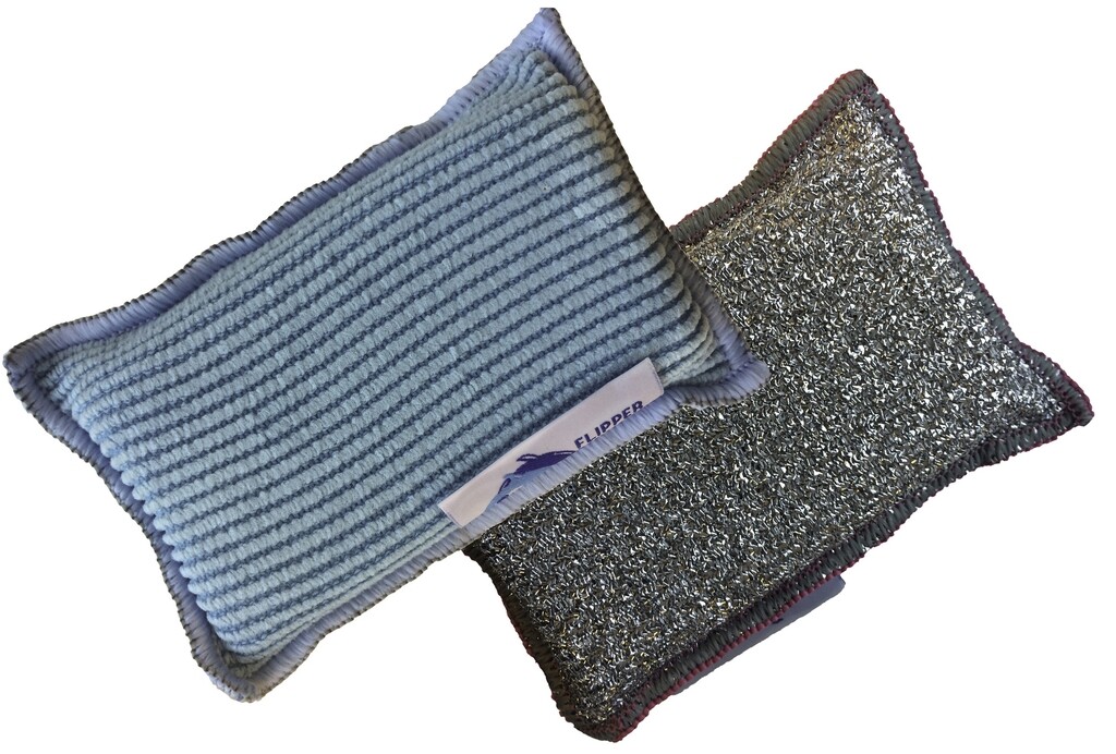 Microvezel keukenspons color 125x85x30mm 4 pack