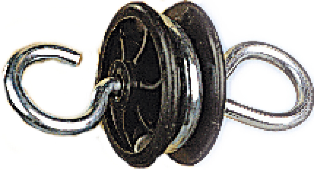 Poortgreepanker zwart 4 stuks