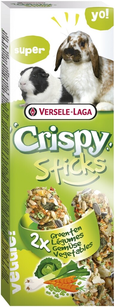 Sticks Lapins-Cobayes Légumes - 2 pièces 110g Sticks Lapins-Cobayes Légumes - 2 pièces 110g