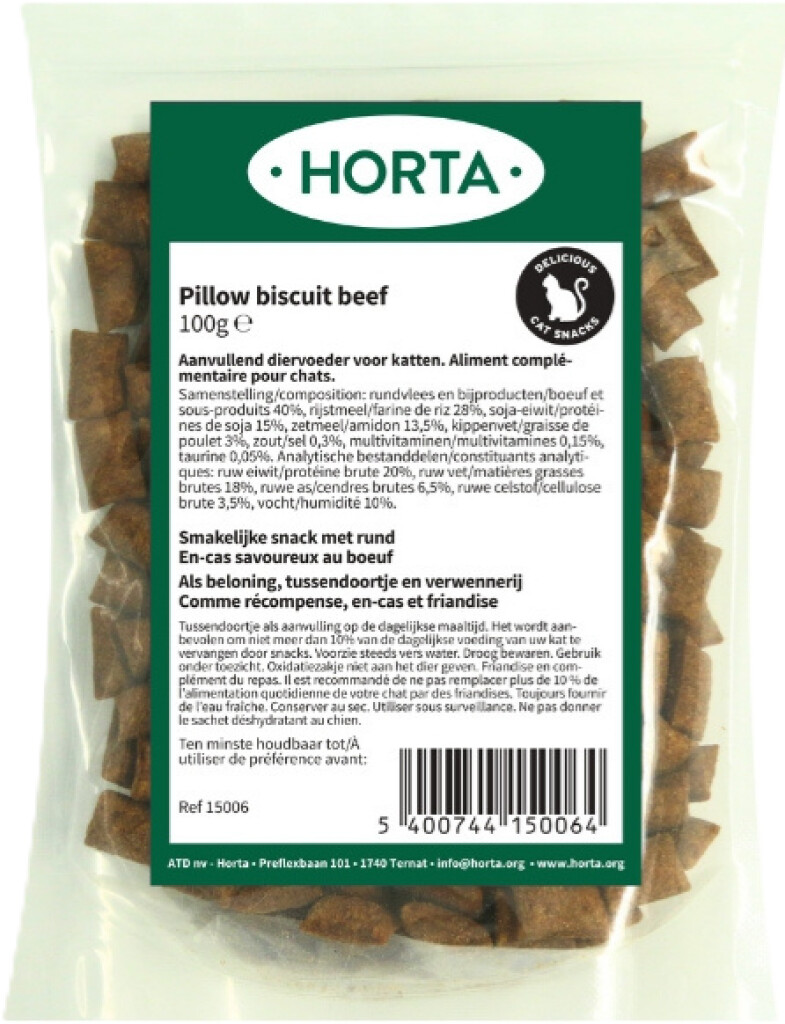 Pillow biscuit beef 100g