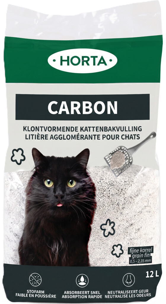 Carbon kattenbakvulling 12L