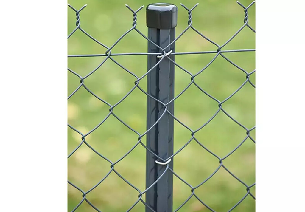 Poteau universel D48 noir RAL 9005 1m60