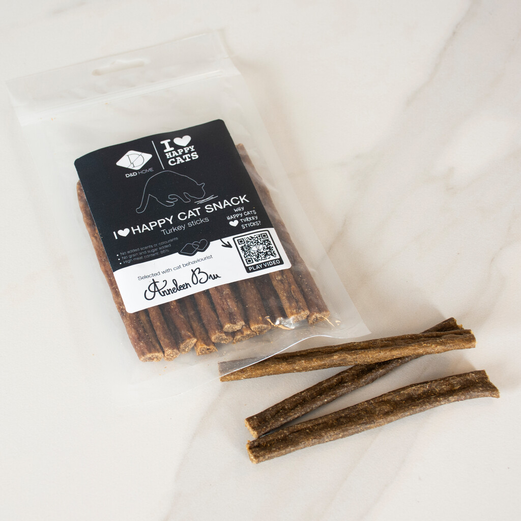 I Love Happy Cat Snack-Bâtonnets de dinde 70g