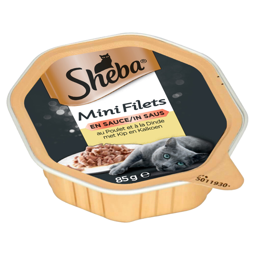 Mini filets barquette en sauce au poulet et à la dinde 85 g