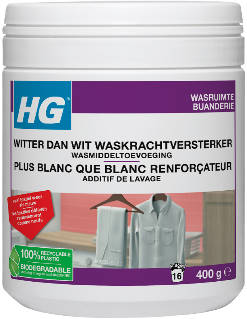 Plus blanc que blanc additif renforçateur lavage 400g Plus blanc que blanc additif renforçateur lavage 400g