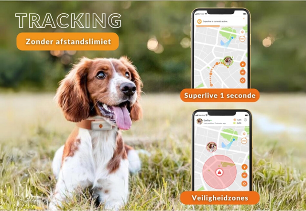 Traceur GPS Chien Blanc Traceur GPS Chien Blanc