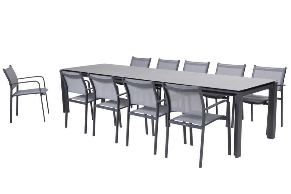 Table extensible Optimum avec chaises Tosca