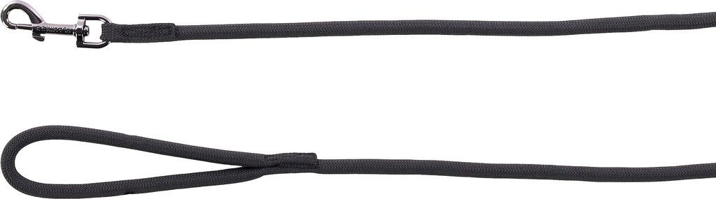 Looplijn Aiden Zwart 130cm 10mm  Looplijn Aiden Zwart 130cm 10mm