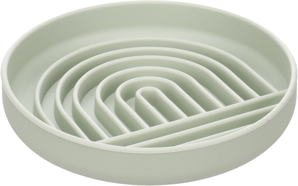 Gamelle pour la nourriture slow feeder Rainy rond vert clair 20cm