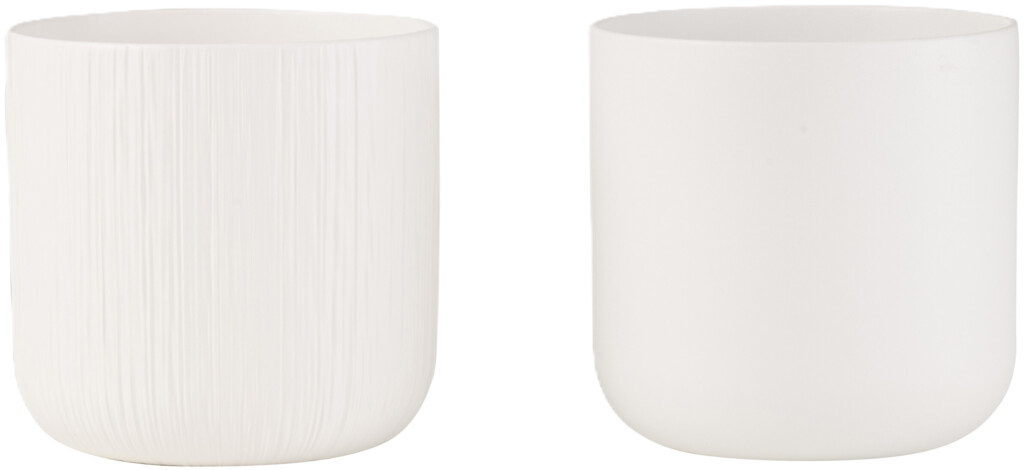 Câchepot gen céramique blanc extra large assortiment de 2