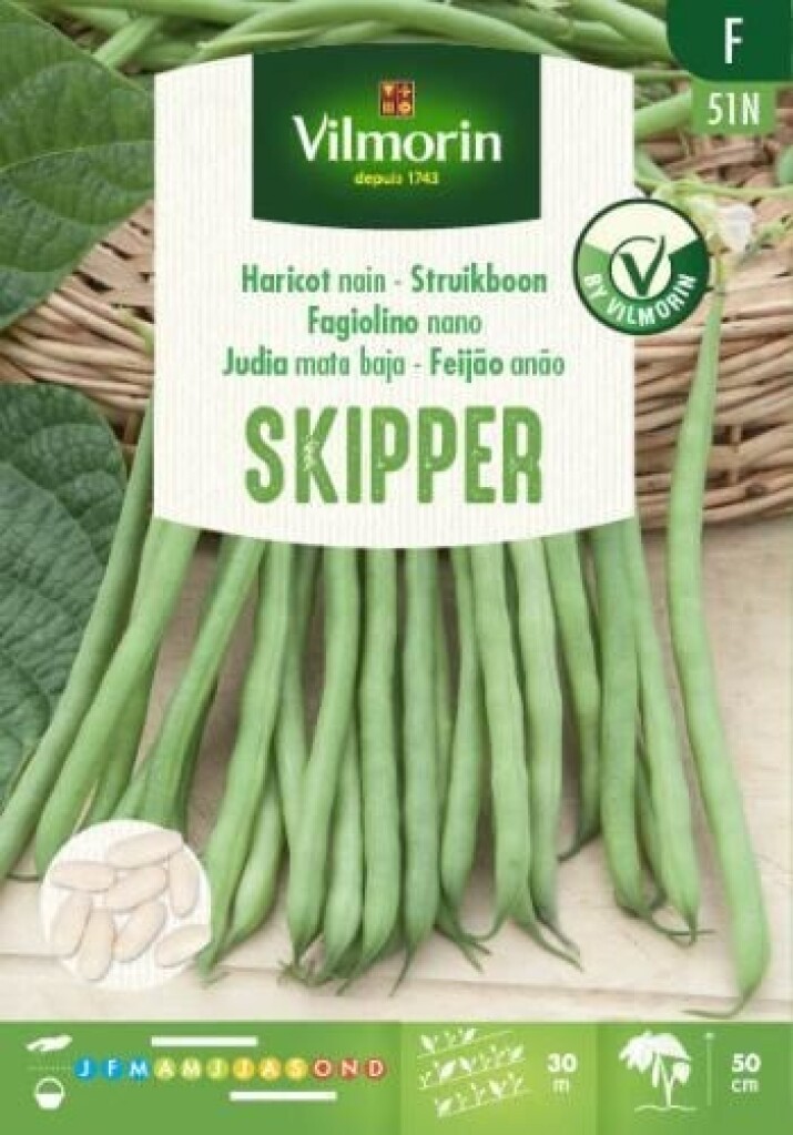 Haricot nain à filets sans fil extra fin Skipper 100g