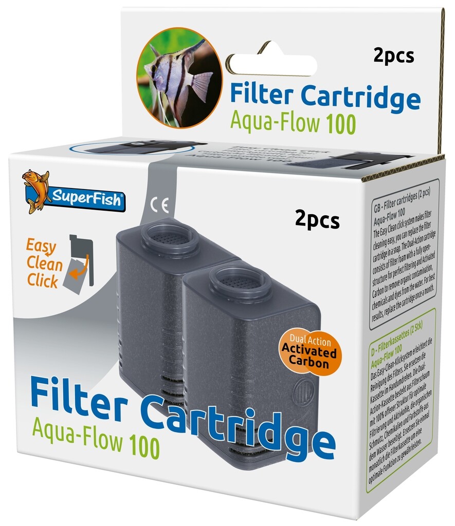 Aqua Flow Cartridge 100 Easy Click 2 stuks