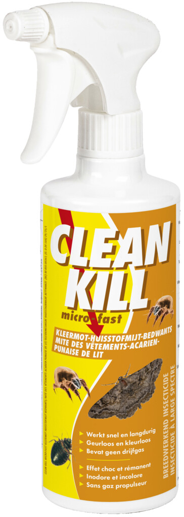 Clean Kill Mites Vêtements-Acarien-Punaise Lit 500ml Clean Kill Mites Vêtements-Acarien-Punaise Lit 500ml