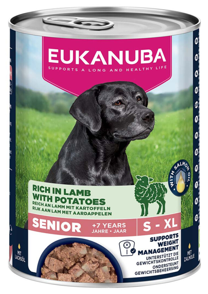 Dog wet food senior lamb 400g