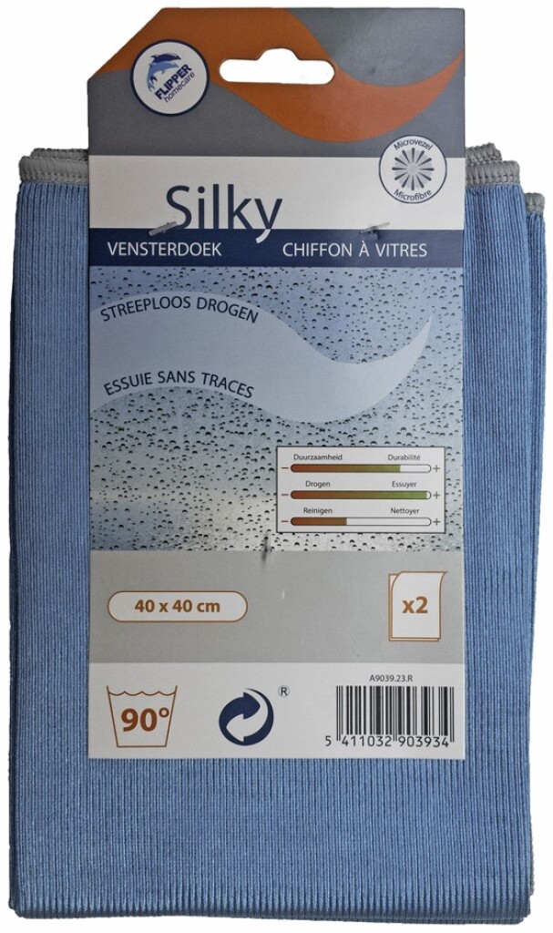 Microvezel toile de fenêtre silky 4ox40 cm set 2 340gr/m2 a903923r