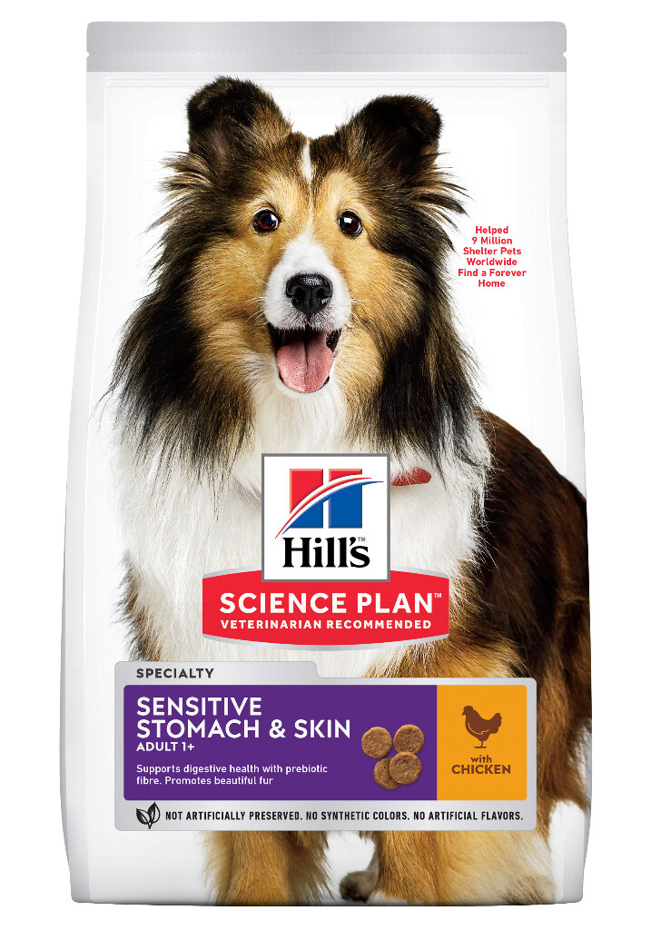 SP Canine Adult Sensitive Stomach & Skin with Chicken dry 12kg