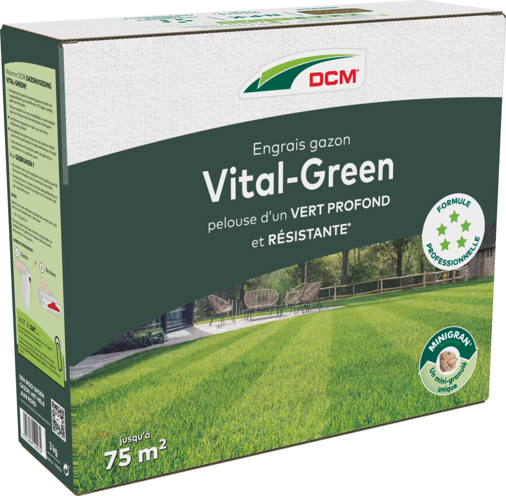 Engrais Vital-Green Gazon 3kg Engrais Vital-Green Gazon 3kg