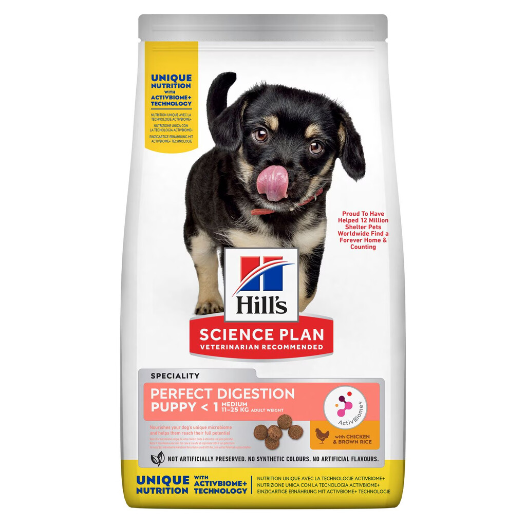 SP Perfect Digestion Medium puppyvoer met kip en bruine rijst 2,5kg