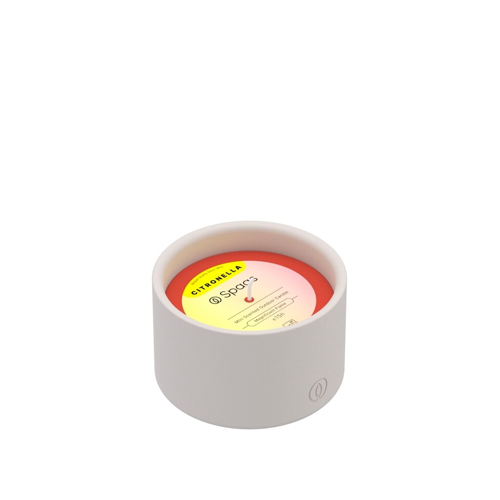 Mini Citronella Buitenkaars Levendig Rood 15u