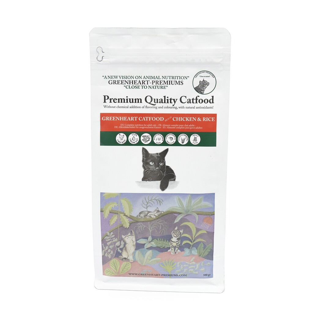 Catfood Chicken & Rice 500g