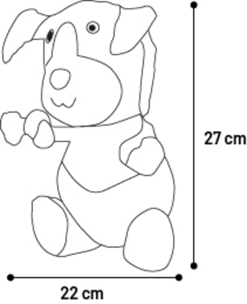 Libar hond met touw bruin