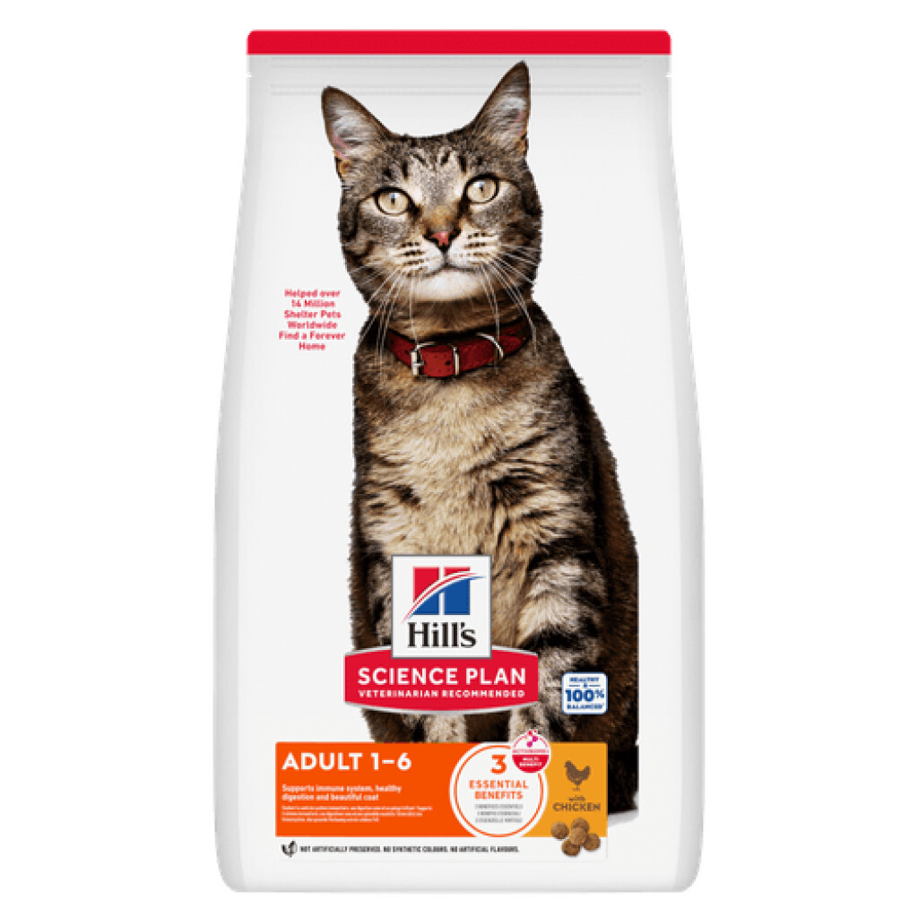 Science Plan Adult croquettes pour chat au poulet 300gr