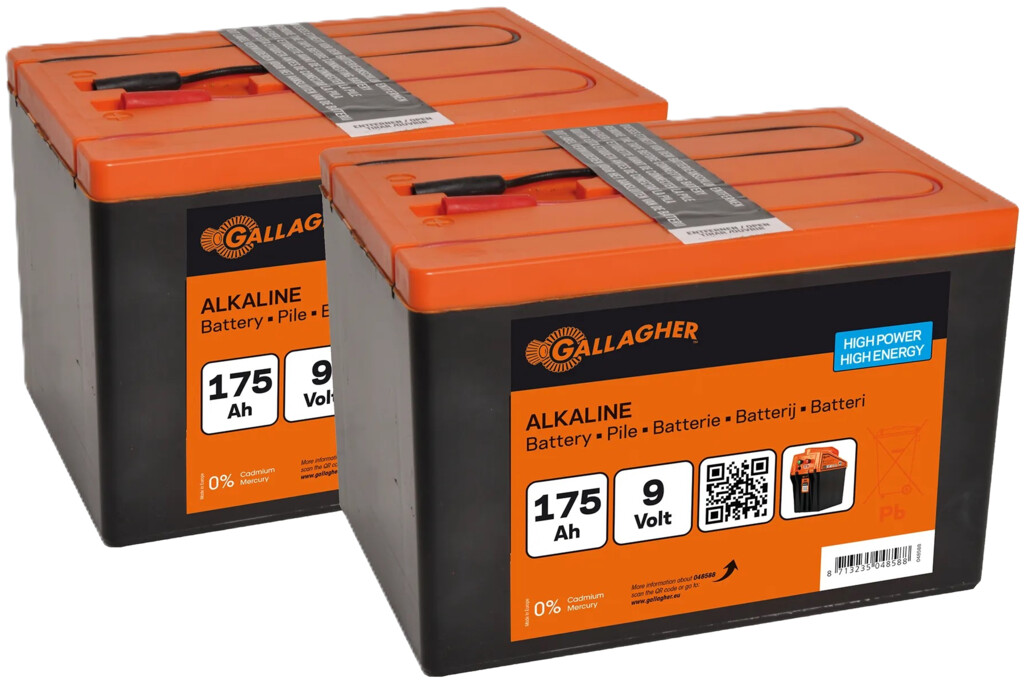 Duopack Batterij 2 x 9v/175ah (190x125x160mm)