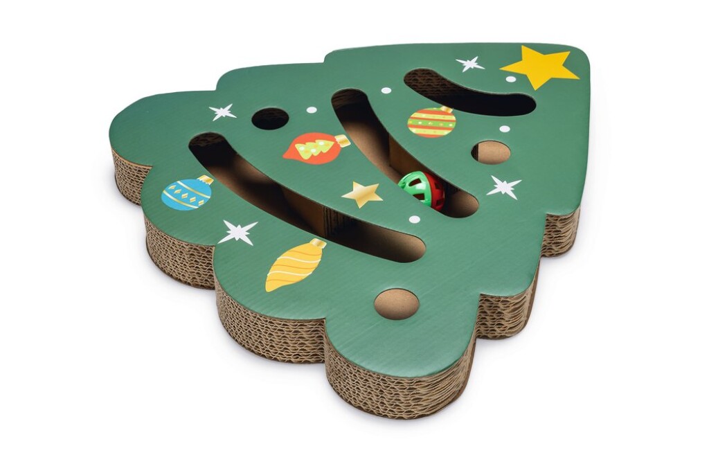 Jouet à gratter de Noël – Jouet pour chat – Carton – 42x40x4,5 cm