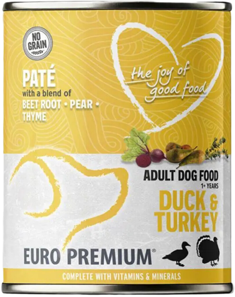 Paté adult duck & turkey 400g
