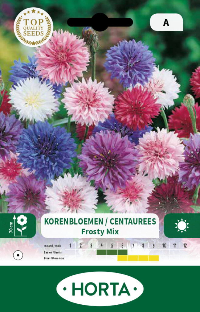 Centaurea (korenbloem) Frosty gemengd